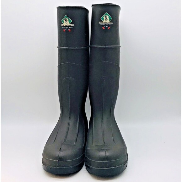 Northerner Waterproof Rubber Rain Boots Men 6 Women 8 Brown Chore Farm USA Made - Picture 2 of 12